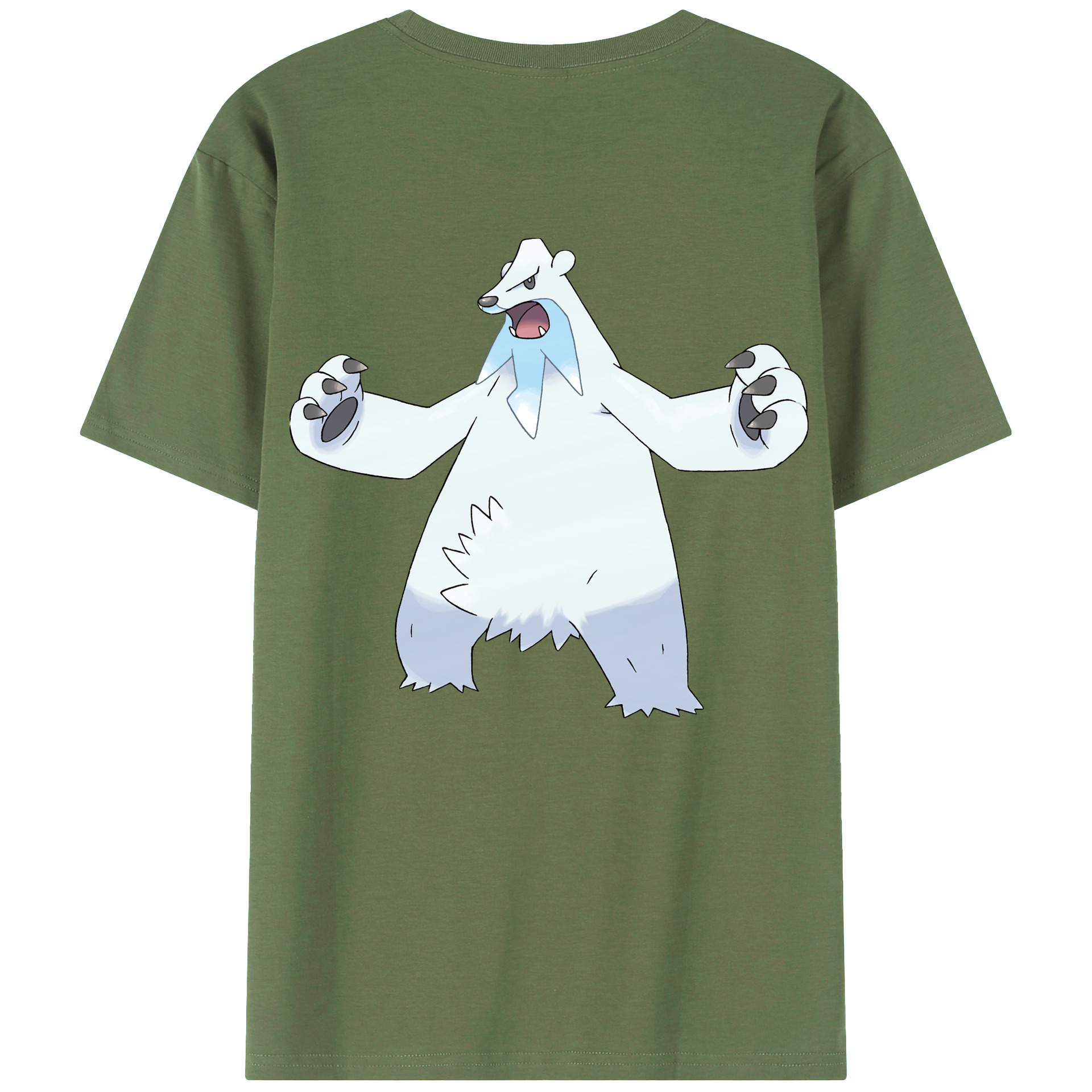 （画像用） ポケットモンスター Pokémon 綿100％ メンズ半袖Tシャツ（バックプリント） 通気性